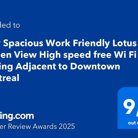 Cozy Spacious Work Friendly Lotus With Garden View High Speed Free Wi Fi And Parking Adjacent To Downtown 몬트리올 외부 사진