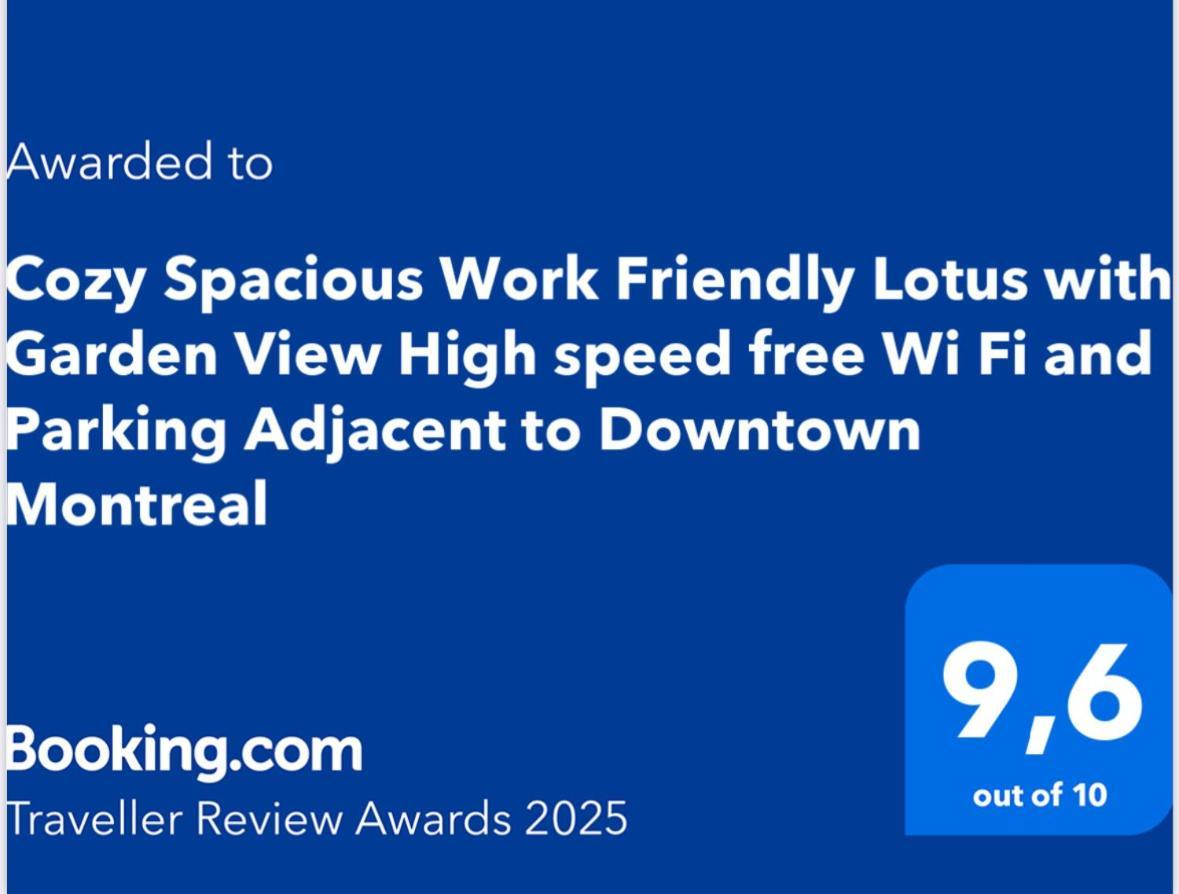Cozy Spacious Work Friendly Lotus With Garden View High Speed Free Wi Fi And Parking Adjacent To Downtown 몬트리올 외부 사진
